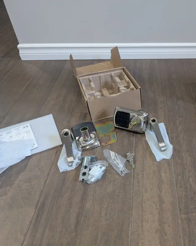 Brand New Satin Nickel Keyless Entry Door Locks For Sale - Photo 2