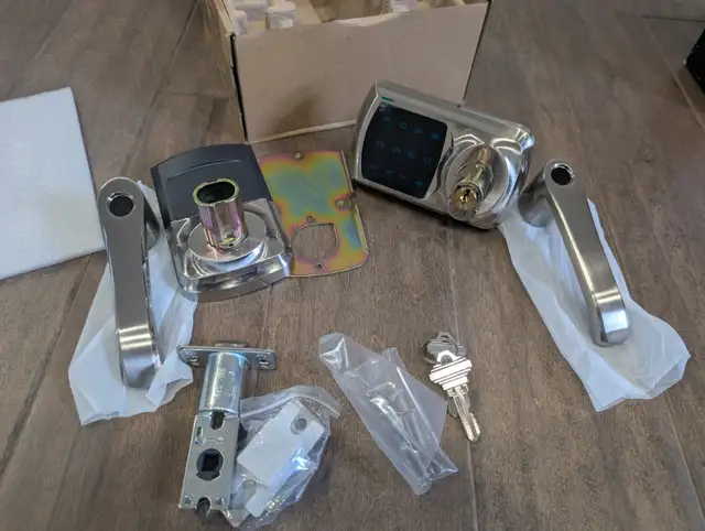Brand New Satin Nickel Keyless Entry Door Locks For Sale - Photo 3