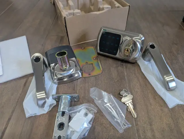 Brand New Satin Nickel Keyless Entry Door Locks For Sale - Photo 4