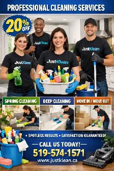 ✨ Professional Cleaning Services by JustKlean- Same Day/