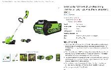 Brand New Greenworks 40V String Trimmer For Sale - Photo 8