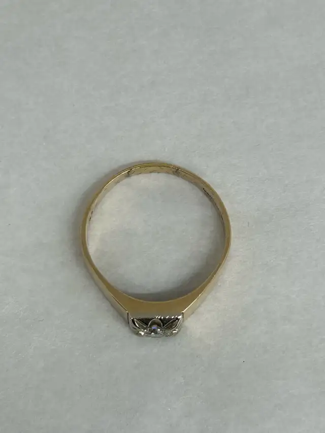 Men’s Vintage Solitaire Diamond Ring - Photo 5