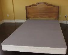 Queen Bed Frame Headboard and Boxspring