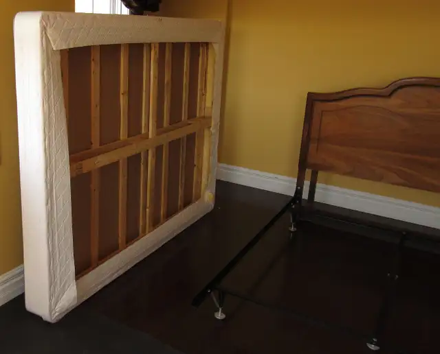 Queen Bed Frame Headboard and Boxspring - Photo 7