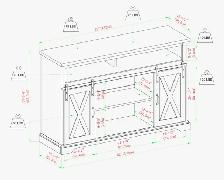 Tv Console with barn doors - Photo 6