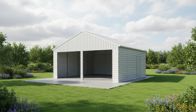 9’ x 12’ Metal Shelter for Livestock – Strong, Reliable & Easy S - Photo 4