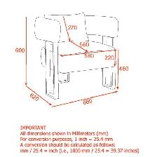 SCARLET ACCENT CHAIR IN IVORY BOUCLE AND BLACK. - Photo 8