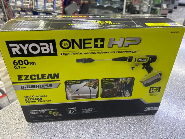 Ryobi RY121850 18V Brushless EZ-Clean Power Cleaner New - Photo 2