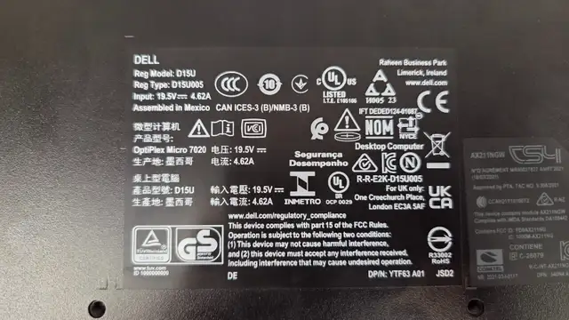 Dell OptiPlex 7020 Micro | i5 14th Gen | 16GB DDR5 - Photo 3