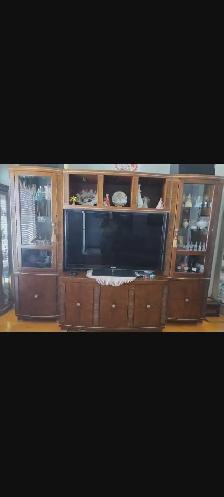 Wall unit and couches