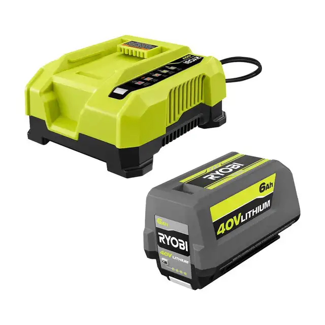 40V Ryobi battery and charger