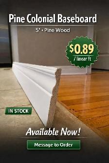 Baseboard 5" ( Wood - $0.89 linear ft )