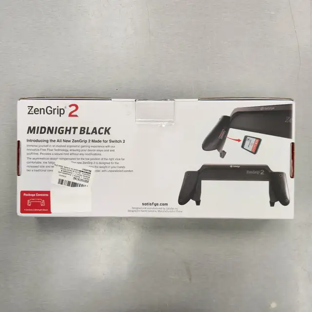 Satisfye ZenGrip 2 Midnight Black For Switch 2  - BRAND NEW - Photo 2