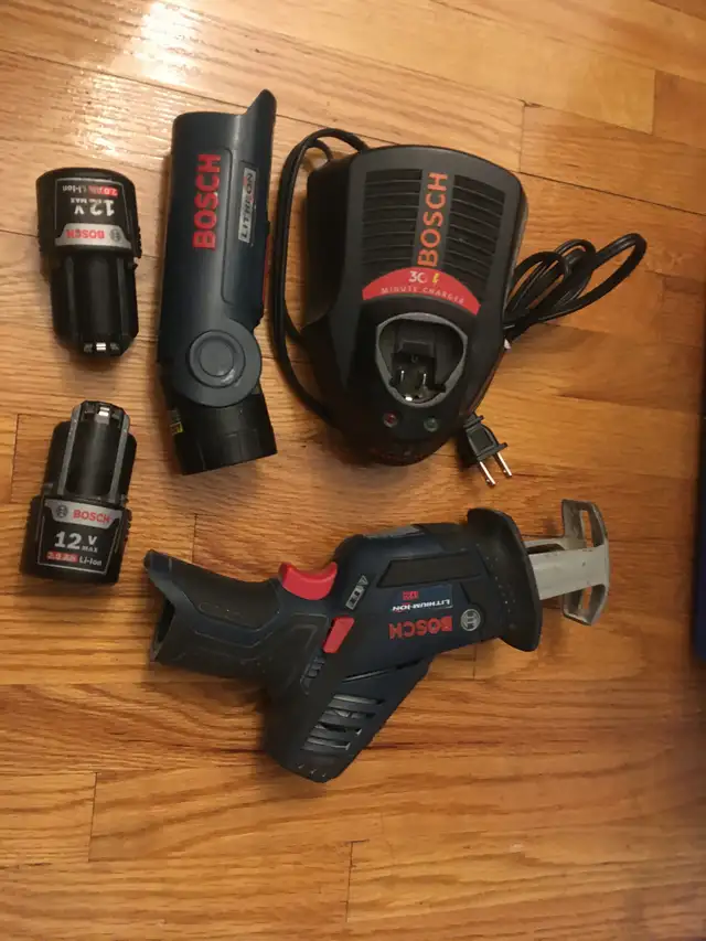 Bosch Cordless 12V Reciprocating Saw and Flash light $140
