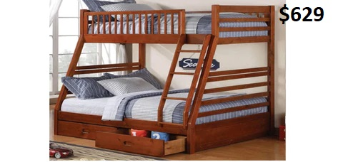 NEW SINGLE OVER DOUBLE BUNKS WITH DRAWERS ONLY $629 - Photo 4