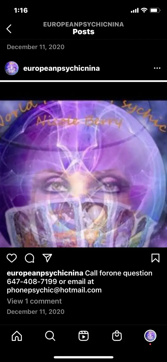 European Psychic free question 647-408-7199