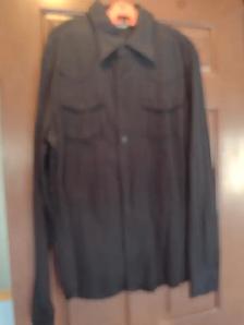 Men's XL Versace black collar dress shirt - Photo 6