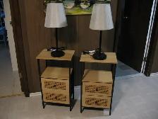 2 Bamboo End Tables, BRAND NEW, 2 Free New Lamps - Photo 7