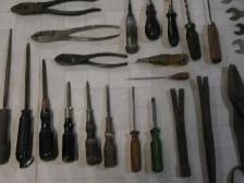 Vintage Metal Toolbox with 50 Vintage Hand Tools - Photo 7