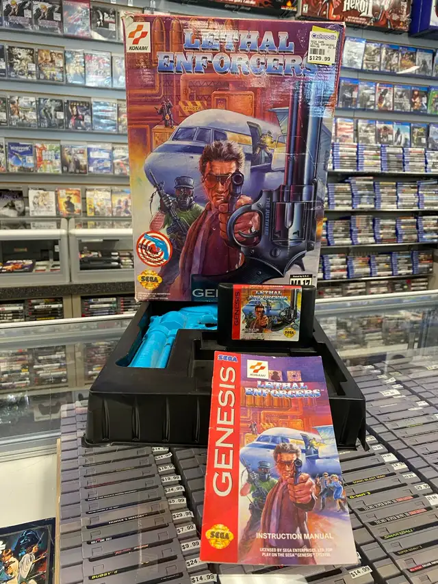 Sega Genesis Lethal Enforcers Gun Bundle in Box @ Cashopolis!