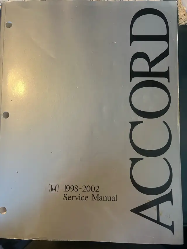 ‘98-02 Accord Service Manual