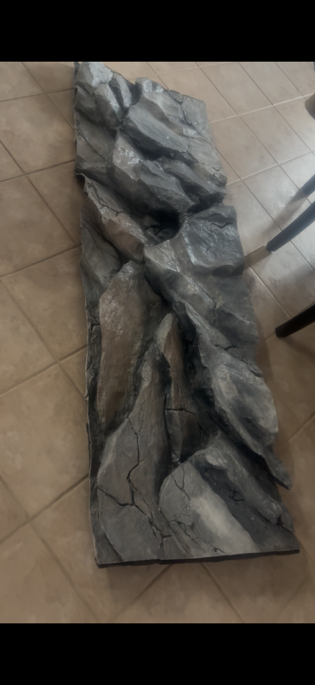 Aquarium 3-D rock background, - Photo 5