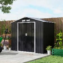 7'x 4'x 6' Garden Tool Shed Metal Storage Shed w/ Foundation Kit - Photo 10