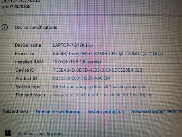 Asus ROG (Gaming) Laptop - Photo 7