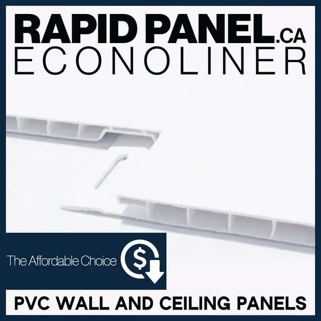 RAPID PANEL PVC wall and ceiling panels.