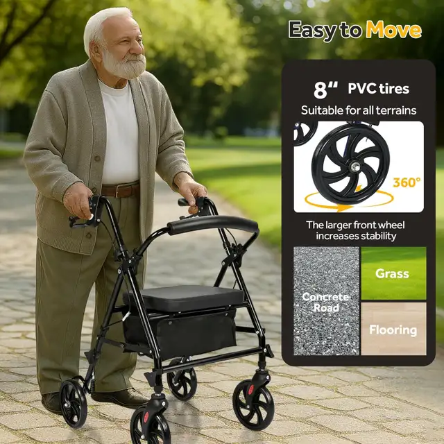 Folding Walker for seniors, GREAT DEAL, new 2 weeks ago - Photo 5