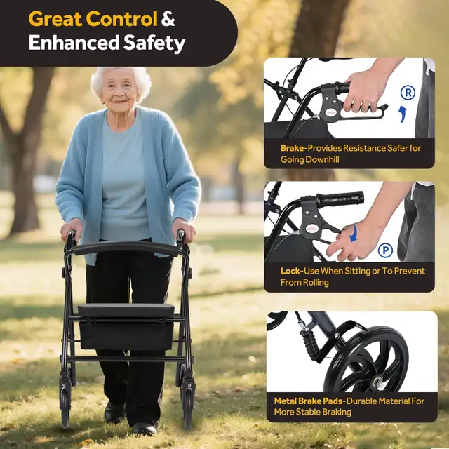 Folding Walker for seniors, GREAT DEAL, new 2 weeks ago - Photo 7