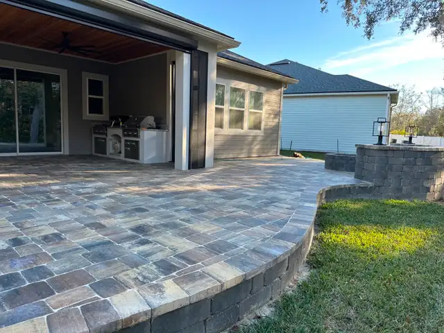 Paving stones, Firepit, Backyard design - Photo 3