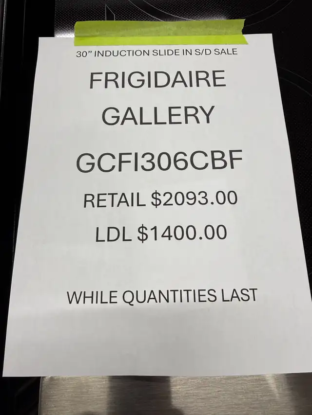 FRIGIDAIRE INDUCTION RANGE SALE - Photo 4