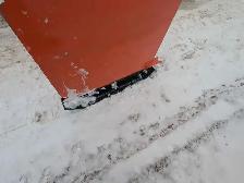 78" Skid Steer U-Shape Snow Pusher with Crossbeam – Heavy Duty