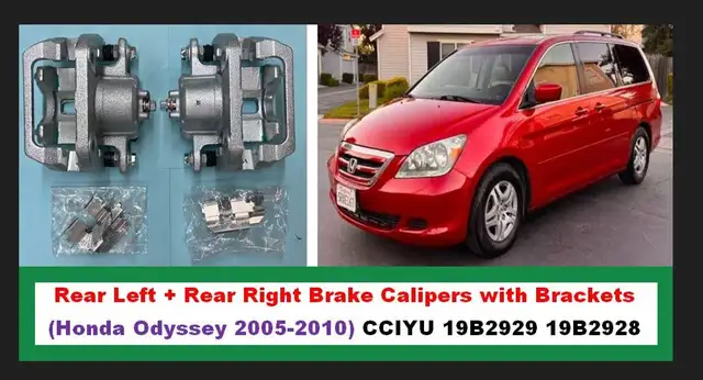 (NEW) Rear Brake Calipers Left   Right Honda Odyssey 2005-2010