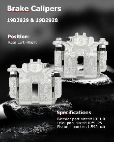 (NEW) Rear Brake Calipers Left   Right Honda Odyssey 2005-2010 - Photo 9