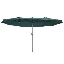15ft Double-sided Patio Umbrella with Twin Canopy (4 Colors) - Photo 2