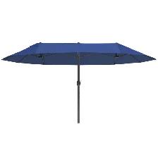 15ft Double-sided Patio Umbrella with Twin Canopy (4 Colors) - Photo 4