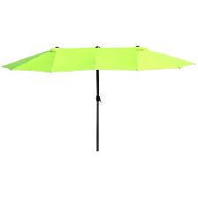 15ft Double-sided Patio Umbrella with Twin Canopy (4 Colors) - Photo 6