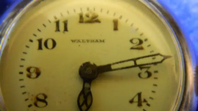 Rare WW1 (1914-1918) Montre de Tranché Waltham Sterling Original