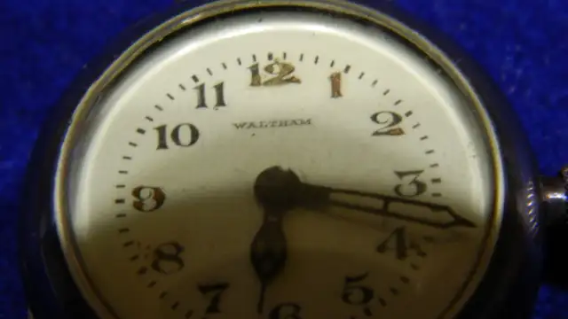 Rare WW1 (1914-1918) Montre de Tranché Waltham Sterling Original - Photo 9