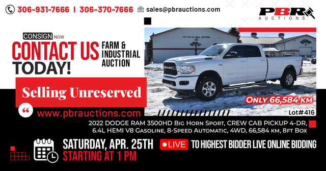 2022 DODGE RAM 3500HD Big Horn Sport - PBR Auctions - Photo 2