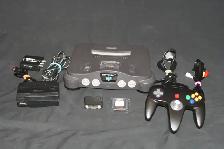 NINTENDO 64 CONSOLE, CONTROLLER, A/C POWER, A/V CORDS, JUMP PACK