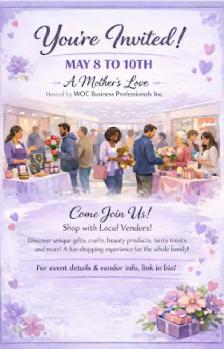 Mother’s Day Market: A Mother’s Love Vendor Event (May 8-10)