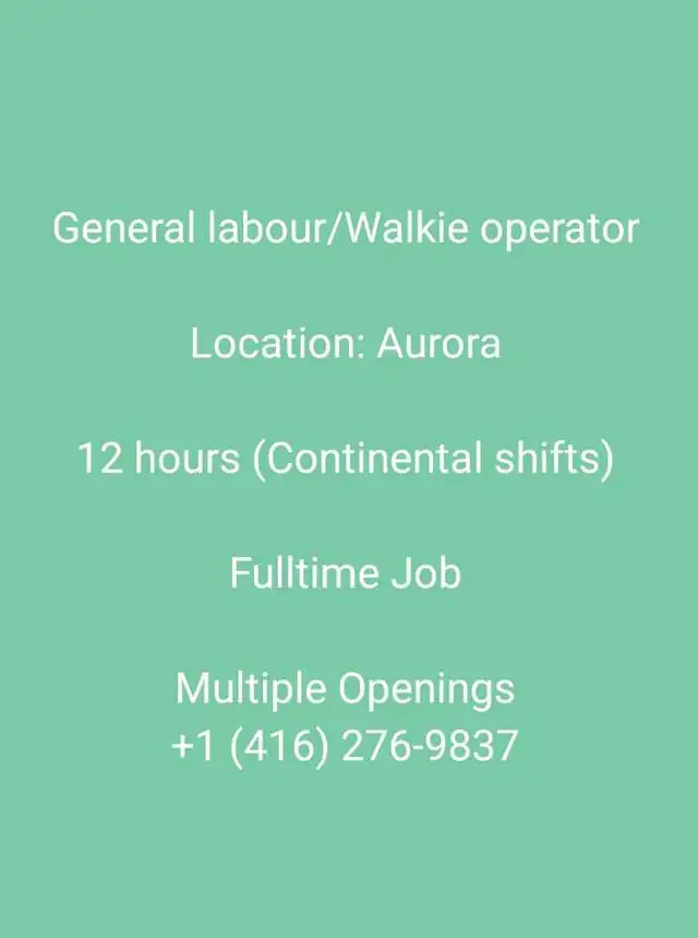 Walkie operator