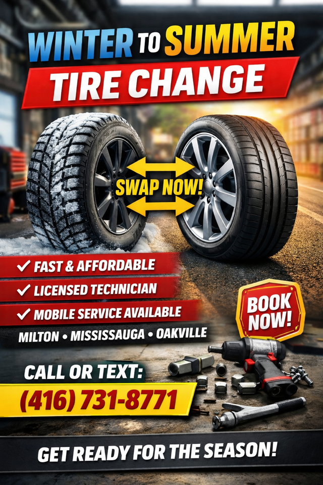 Fast mobile tire swap - licensed tech/ no waiting at busy shops