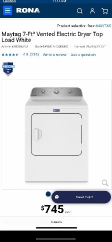 NEW Maytag Top Washer & Electronic Dryer Set (White) - Photo 9