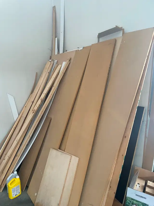 Shelves and moulding