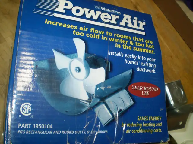 DUCT AIRFLOW BOOSTER.NEW, EASY RETROFIT- $30 - Photo 2