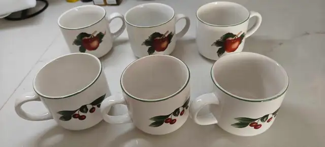 6-Piece Ceramic Mug Set Like New Never Used!